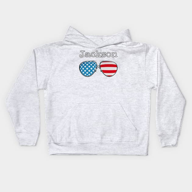 USA PILOT GLASSES JACKSON Kids Hoodie by SAMELVES